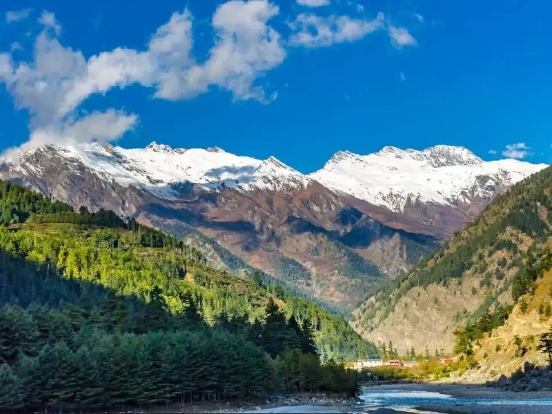 Green hills of Uttarkashi Uttarakhand